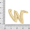 Brass Micro Pave Clear Cubic Zirconia Pendants CU-CBA8481-01G-W-3