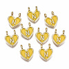 Alloy Enamel Charms ENAM-T012-02N-RS-1