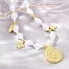 Ocean Brass Conch Shell Dolphin Turtle Pendant White ABS Plastic Imitation Keshi Pearl Beaded Necklaces KK-CBA4547-02G-2