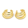 Brass Cuff Earrings EJEW-C104-146G-1