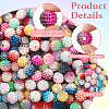  400Pcs 10 Colors Gradient Color Resin Imitation Pearl Beads RESI-NB0002-02-4