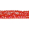 Transparent Electroplate Glass Beads Strands LS-EGLA-A039-T6mm-B14-1