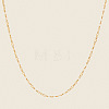 European 2.8MM 304 Stainless Steel Oval Link Chain Necklaces GN2970-1-2