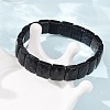 Synthetic Blue Goldstone Beaded Stretch Bracelets for Unisex G-K303-02J-3