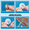 Plastic & Iron Ceiling Hook FIND-WH0521-204-4