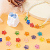 90Pcs 9 Colors Transparent Glass Beads GLAA-TA0004-42-7