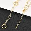 Brass Paperclip Chain Y Lariat Necklaces NJEW-H087-06B-G-3
