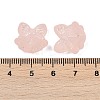 Frosted Transparent Acrylic Beads OACR-P029-18B-02-4