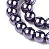 Baking Paint Pearlized Glass Pearl Round Bead Strands X-HY-Q330-8mm-73-3