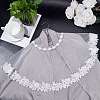 Detachable Polyester Bridal Lace Shawls AJEW-WH0248-17-5