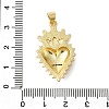 Brass Micro Pave Cubic Zirconia Pendants KK-P303-15E-G-3