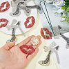 10Pcs 2 Styles Hotfix Resin Rhinestone (Hot Melt Adhesive On The Back) DIY-HS0002-51-4