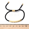 Word WWJD Polyester Cord Slider Bracelets BJEW-P384-01G-7