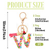 Fruit Series Letter Resin Keychains KEYC-TAC0033-02W-3