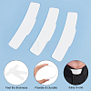 50Pcs Plastic Tab Collar for Clergy Shirt AJEW-BC0003-64B-4