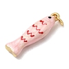 Brass Enamel Pendants KK-H092-08G-3