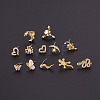 20G Titanium Steel Cubic Zirconia L-Shaped Nose Rings WG80602-37-2