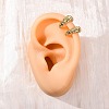 Brass Stripe C-Shaped Cuff Earrings EJEW-D332-05C-G-3