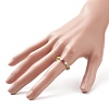 4Pcs 4 Color Bling Glass Rice Beaded Stretch Rings Set for Women RJEW-TA00058-3