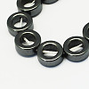 Non-magnetic Synthetic Hematite Beads Strands X-G-S081-14mm-1