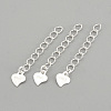 925 Sterling Silver Twisted Extender Chains STER-S002-32-1