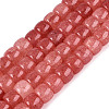 Ombre Effect Dyed Glass Beads Strands X-GLAA-Q106-05B-A08-1