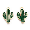 Light Gold Plated Alloy Pendants ENAM-T009-12A-2