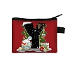 Christmat Letter Printed Polyester Wallets with Zipper PW-WGB27ED-19-1