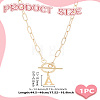 304 Stainless Steel Letter Pendant Necklaces NJEW-LP0001-52A-G-2