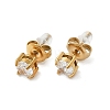 304 Stainless Steel Rhinestone Stud Earrings EJEW-G423-16G-01-4