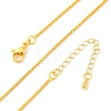 Brass Box Chains Necklaces for Women NJEW-D302-08G-2