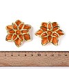 Matte Spray Painted Acrylic Beads LS-OACR-N159-01B-3