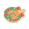 Christmas Theme Alloy Enamel Pendants ENAM-I060-01J-2