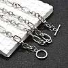 Non-Tarnish Unisex 304 Stainless Steel Figaro Chain Necklaces X-NJEW-H215-03P-2