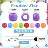 208Pcs Acrylic European Beads OHAR-FS0001-02B-3