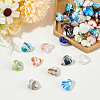 WADORN 50Pcs 10 Colors Handmade Lampwork Beads LAMP-WR0001-01-4