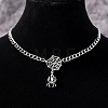 Halloween Zinc Alloy & Iron Pendant Necklaces FS-WG5FEAB-03-1