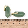 Natural Green Aventurine Double Terminal Pendants GG-CBA4154-07G-03-3