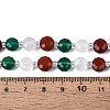 Natural Red Agate & Green Agate & Red Jasper Beads Strands G-T144-19A-01-5
