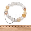Natural Miexed Gemstome Beaded Stretch Bracelets for Women BJEW-TA00739-4