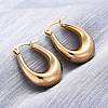 Ion Plating(IP)  304 Stainless Steel Hoop Earrings EJEW-A059-03G-3