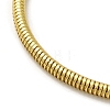 Iron Round Snake Chain Bracelets BJEW-C057-01G-2