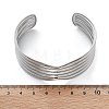 304 Stainless Steel Cuff Bangles BJEW-B108-13P-5