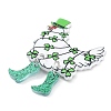 Saint Patrick's Day Opaque Acrylic Pendants SACR-P027-A01-2