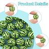 20Pcs Opaque Acrylic Beads MACR-FS0002-28B-3