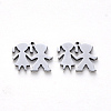 Tarnish Resistant 304 Stainless Steel Charms X-STAS-N092-81-2