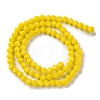 Opaque Solid Color Imitation Jade Glass Beads Strands EGLA-A039-P4mm-D05-2