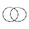 304 Stainless Steel Ring Hoop Earrings for Women EJEW-M023-08D-1