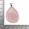 Natural Rose Quartz Pendants G-F820-14P-05-3