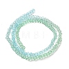 Transparent Painted Glass Beads Strands X-DGLA-A034-T1mm-A16-5